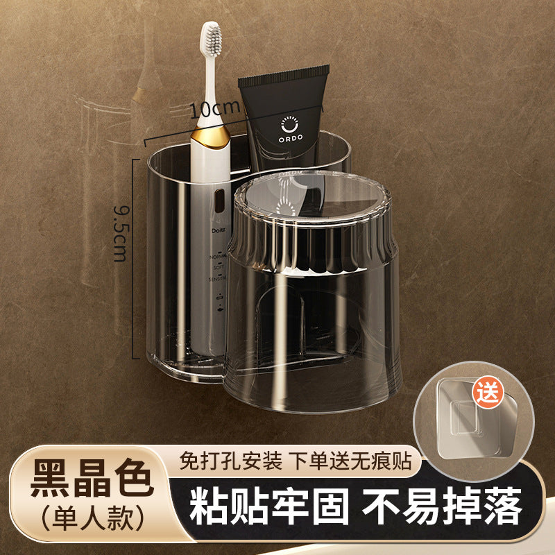 Multifunctional toothbrush holder