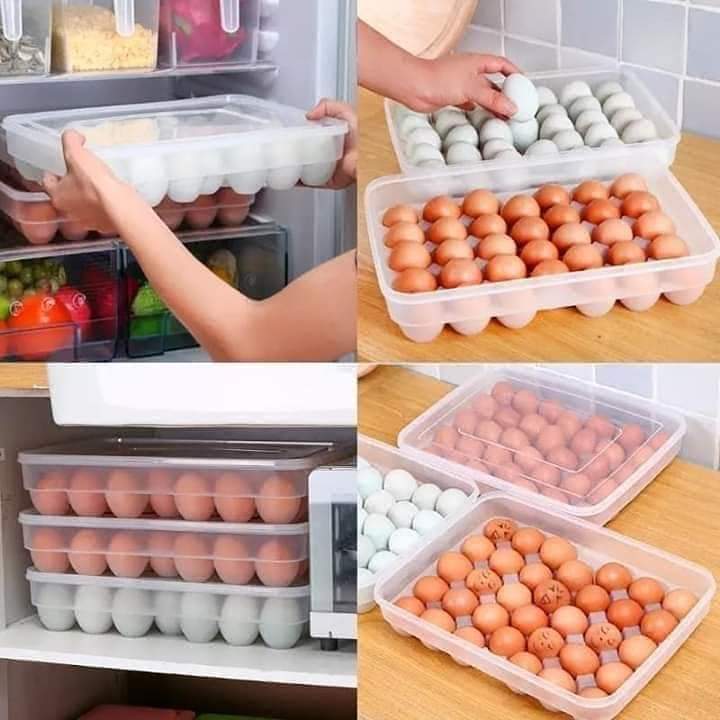 Egg tray storage container