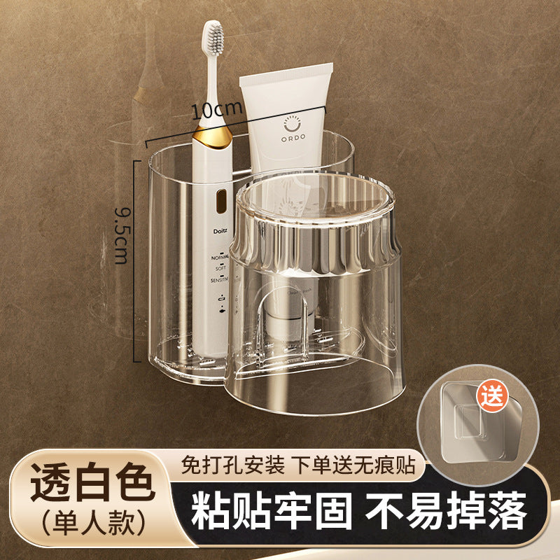 Multifunctional toothbrush holder