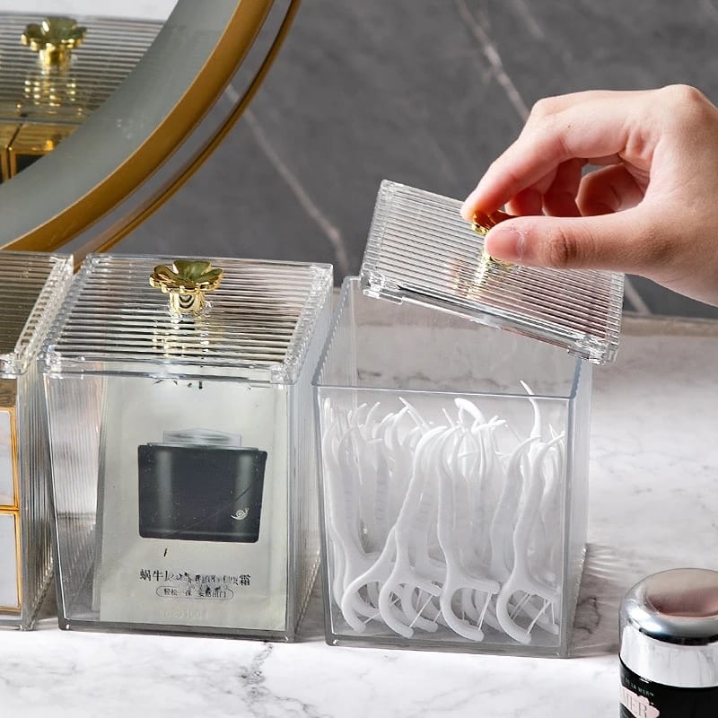 Single Multifunction Makeup Cotton Pad Storage Box