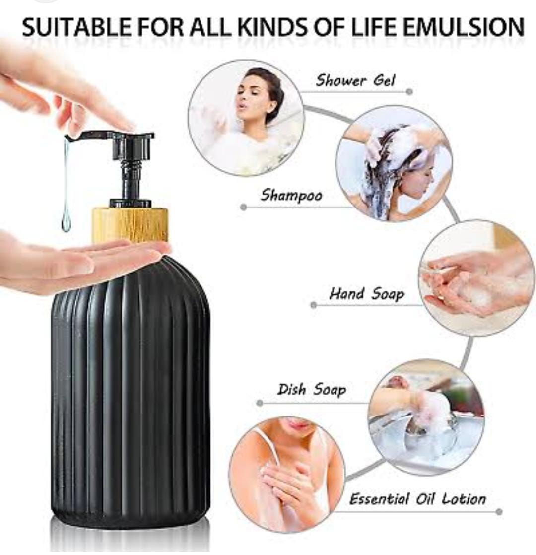 Refillable ceramic glassy bottle