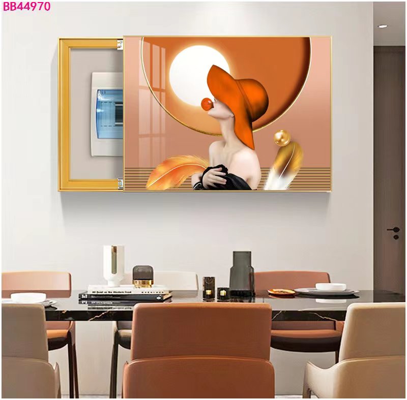 Modern light luxury wall clock decor