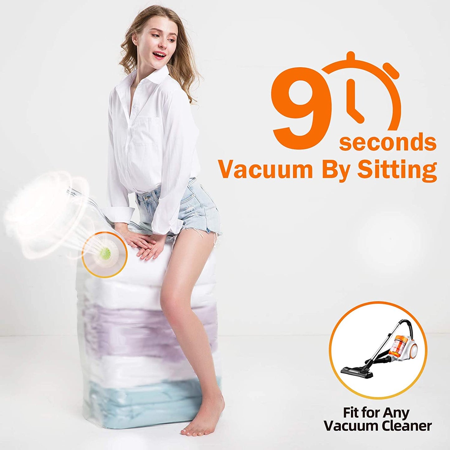 5-piece set of vacuum storage bags