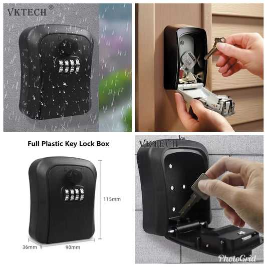 Weatherproof Wall-mounted plastic Key Safe