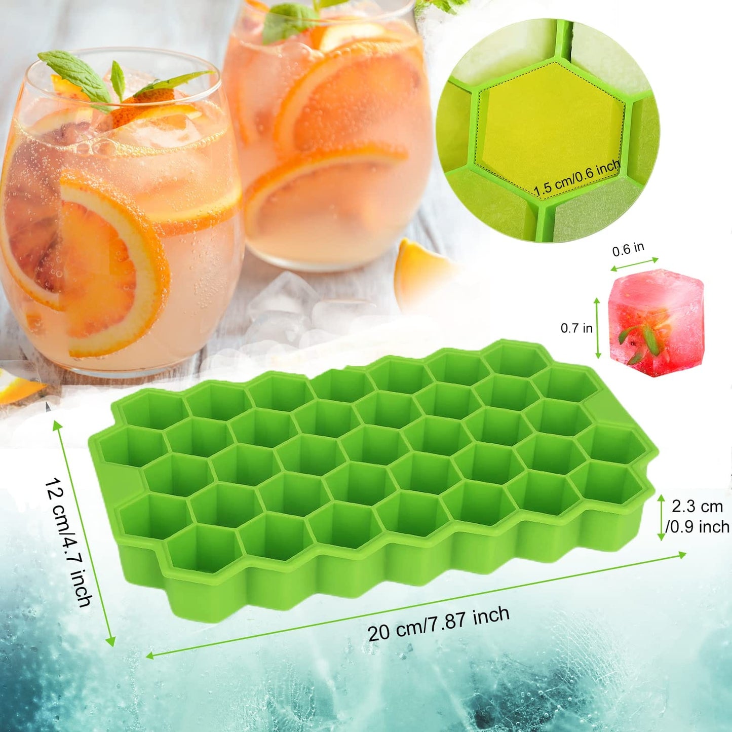 (37 grid silicon ice cube maker)