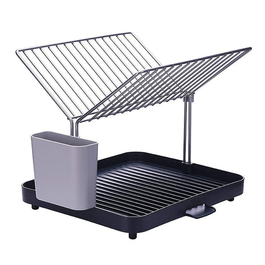 2 tier self draining dish drainer rack